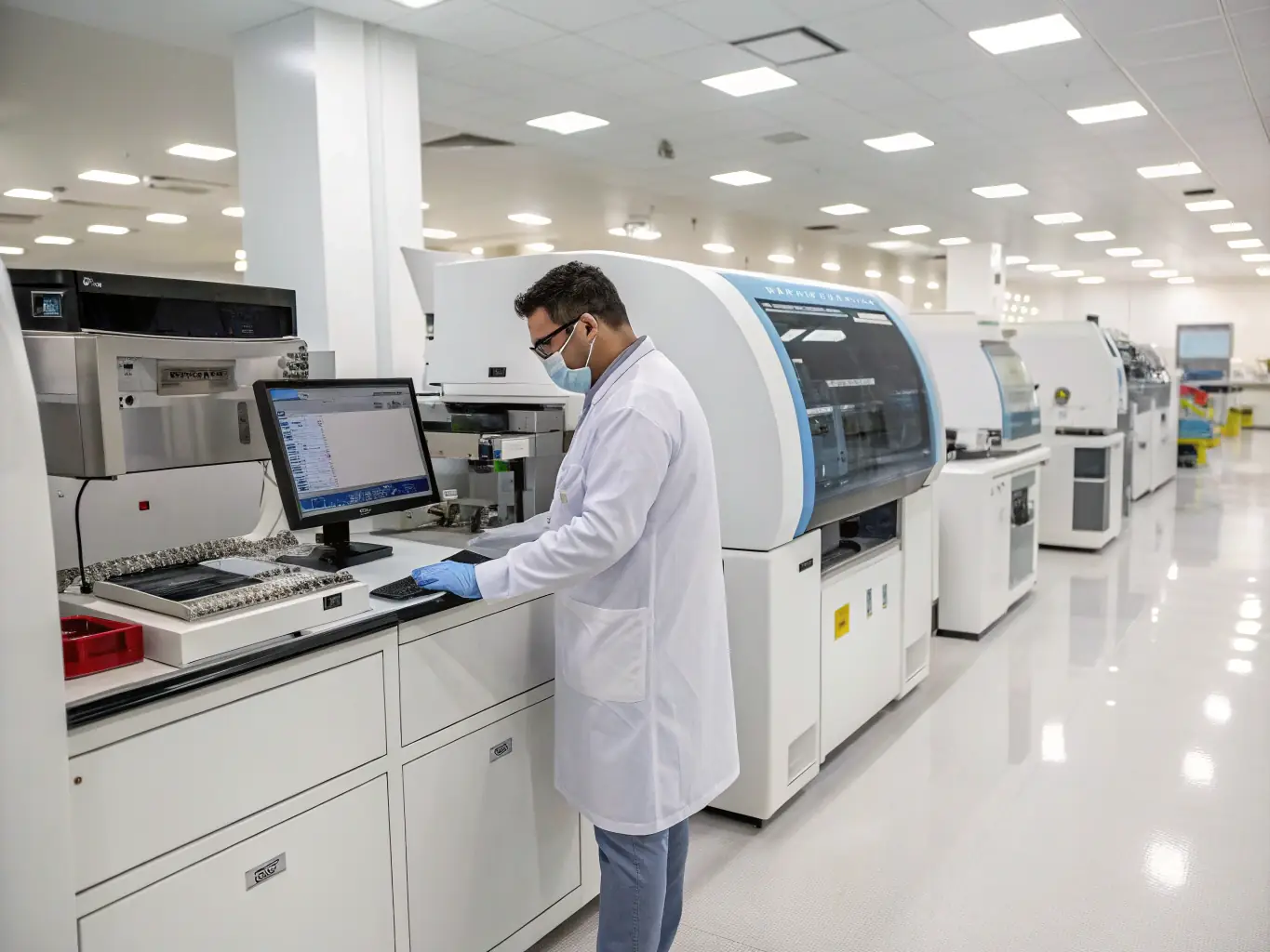 A state-of-the-art medical device being used by a healthcare professional, highlighting the opportunity for medical practices to upgrade their technology with the help of OnDeckClone's financing.