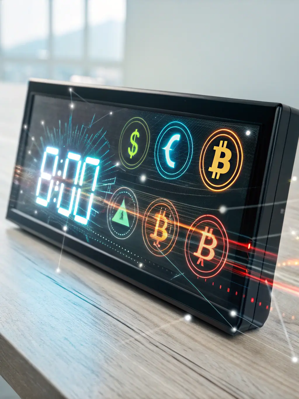 A digital illustration showing a clock with money symbols around it, representing the speed of OnDeckClone's loan approval and funding process.